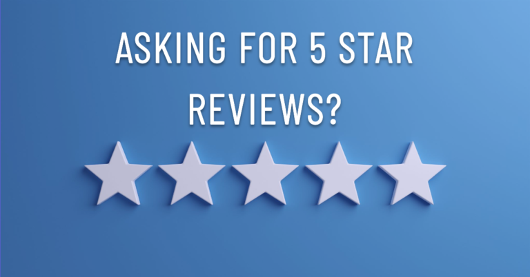 can you ask for 5 star reviews